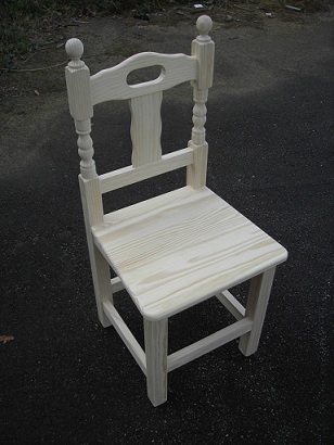 COMPRAR SILLA DE MADERA PARA HOSTELER�A, MADERA DE PINO MACIZA SIN BARNIZAR